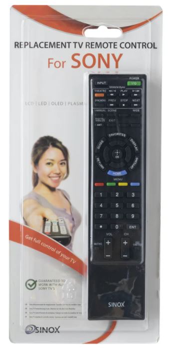 Sinox SXR1030 fjernbetjening IR trådløs TV Tryk på knapper