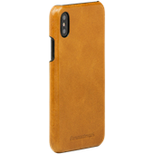 Et brunt cover til en mobiltelefon