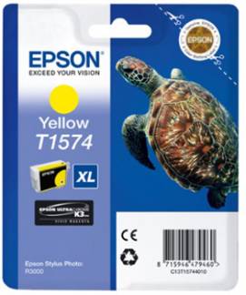 EPSON - blækpatron yellow T1574 XL (Gul)