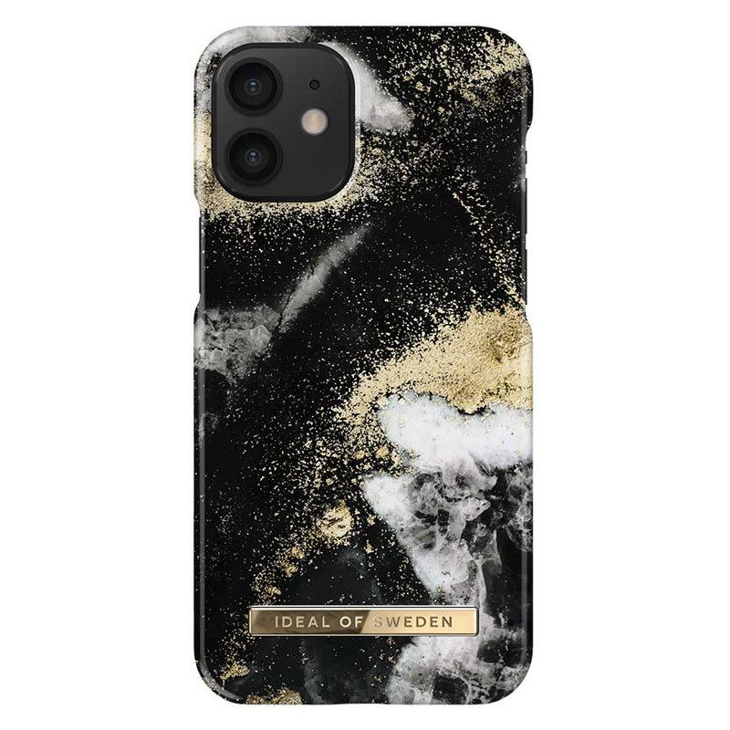 iDeal of Sweden Apple iphone 12 mini IDEAL Fashion Case - Black Galaxy Marble