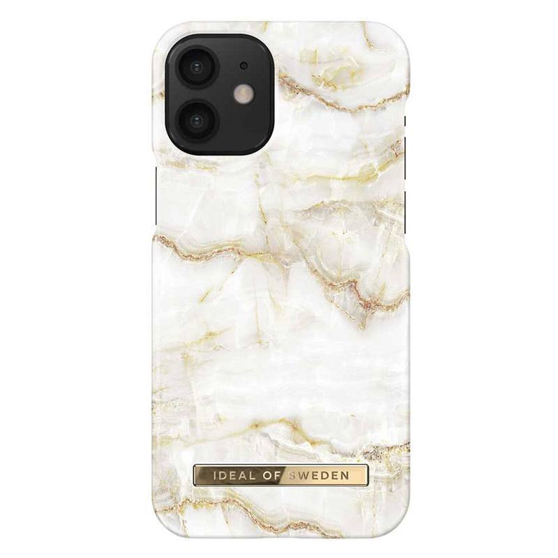iDeal Of Sweden iPhone 12 Mini Fashion Cover, Golden Pearl Marble
