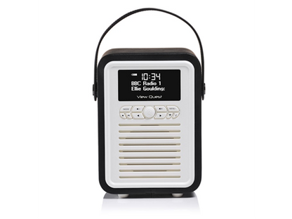 View Quest - Retro Mini Radio (DAB+) - Sort / Hvid
