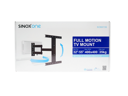 Sinox One TV vægbeslag. 23"-55". Sort