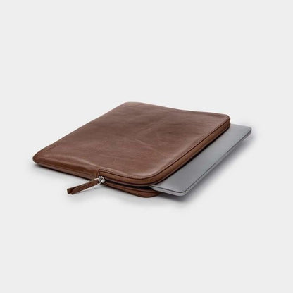 Trunk - Leather Sleeve - Brun - Macbook Pro 13"