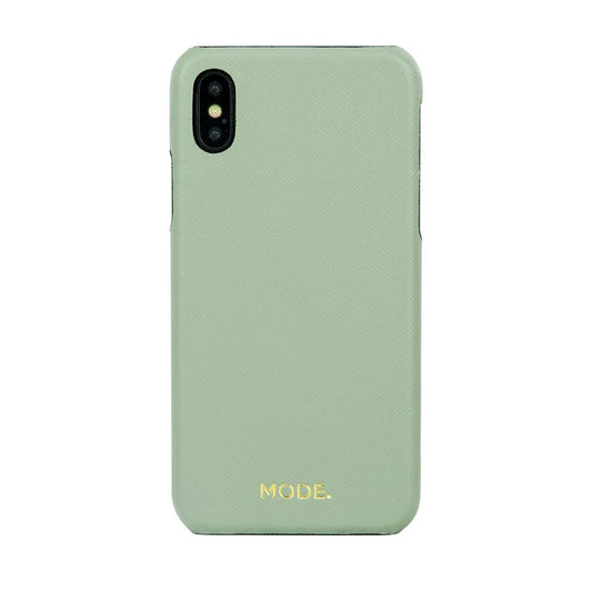 Et grønt cover til en mobiltelefon