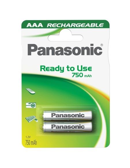 Panasonic AAA 2 Pak Genopladelige Batterier