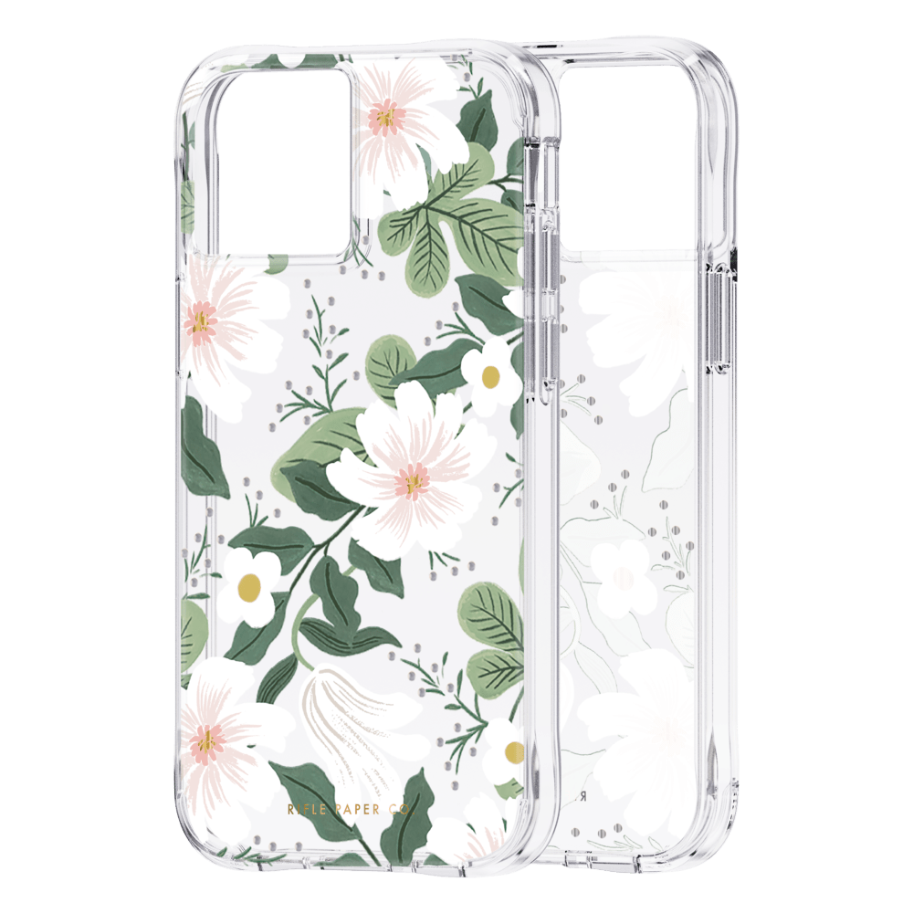 Rifle Paper Co - Ultra Slim Antimicrobial Case for Apple iPhone 13 mini / 12 mini - Willow
