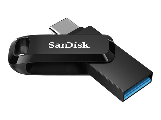 SanDisk Ultra Dual Drive Go 128GB USB 3.1 Gen 1 / USB-C Sort