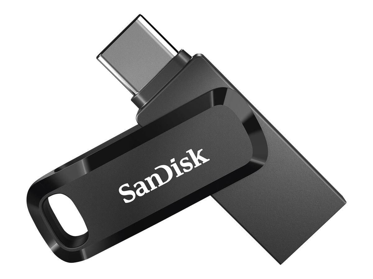 SanDisk Ultra Dual Drive Go 128GB USB 3.1 Gen 1 / USB-C Sort