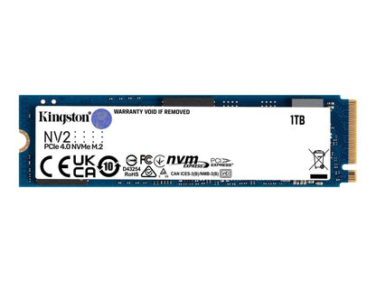 Kingston NV2 PCIe 4.0 NVMe M2 SSD, 1 TB - SSD