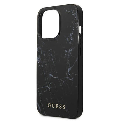 Guess - iPhone 13 Pro - Marmor Cover - Sort