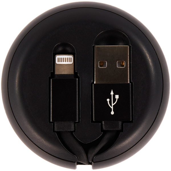 Cable Winder - Lightning to USB (90cm snap-back kabel)