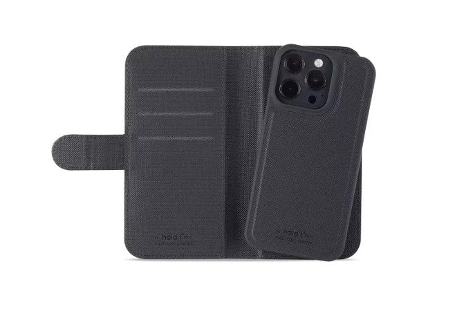 Holdit iPhone 14 Pro Wallet Magnet Cover - Black