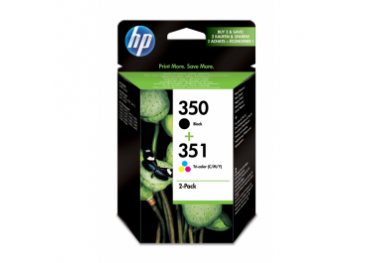HP 350 + 351 Original - Multipack - Sort + Farve