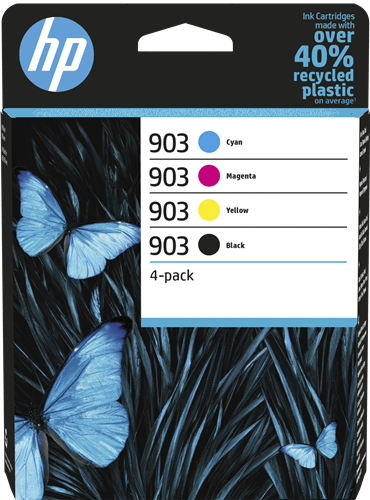 HP 903 - blækpatroner - Original Standard - Multipack - Cyan, Magenta, Gul, Sort