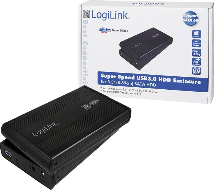 Logilink - 8cm Sata Usb3 Logilink Black Hardware/electronic Logilink