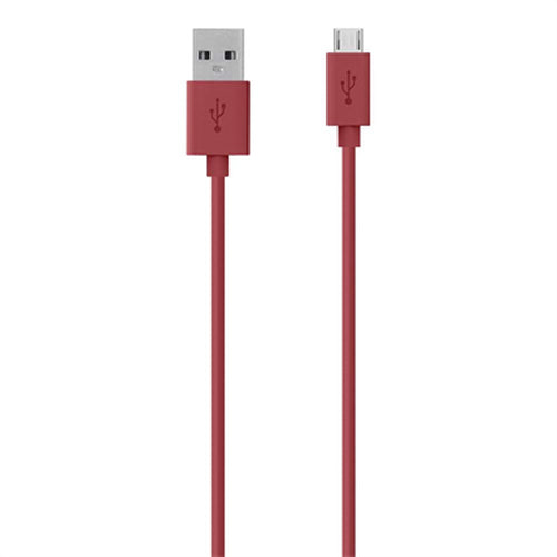 Belkin F2CU012BT2M-RED USB-kabel 2 m USB 2.0 USB A Micro-USB B Rød