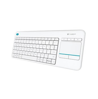 Logitech K400 Plus Touch og Tastatur - Hvid