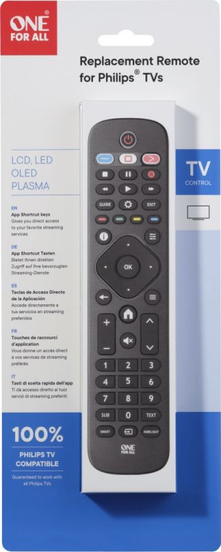 Fjernbetjening For Philips Tv - Forprogrammeret Vers. 2.0