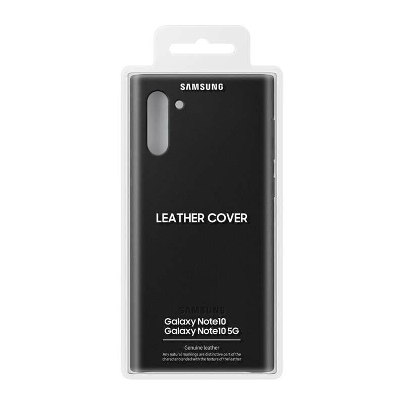 Samsung Galaxy Note 10 Leather Cover - Black