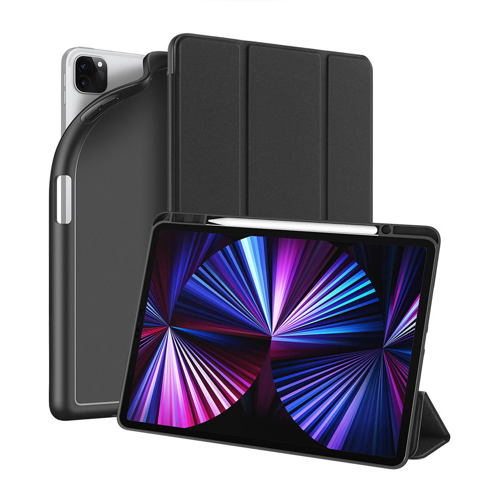 DUX DUCIS Osom TPU gel tablet cover with multi-angle stand and Smart Sleep function for iPad Pro 12.9'' 2021 black